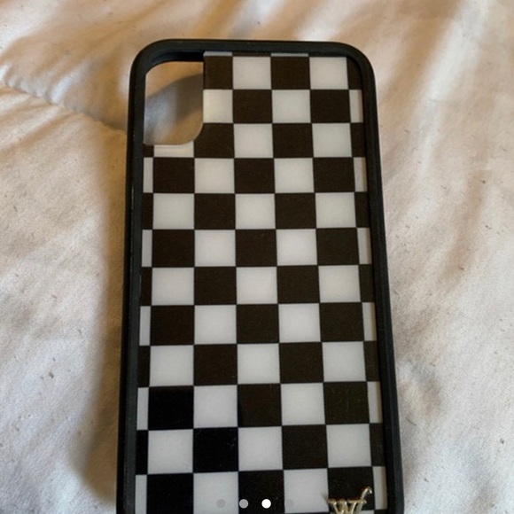 checkered wildflower iphone x case - Picture 3 of 4